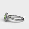 varitsa-jewellers - Single Halo 1.95ct Round Cut Emerald Engagement Ring - 06GG60E
